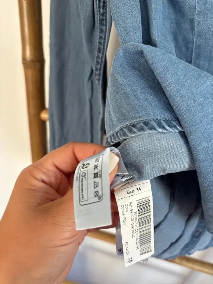 Chemise style jean Cache cache taille 34/XS - photo numéro 7