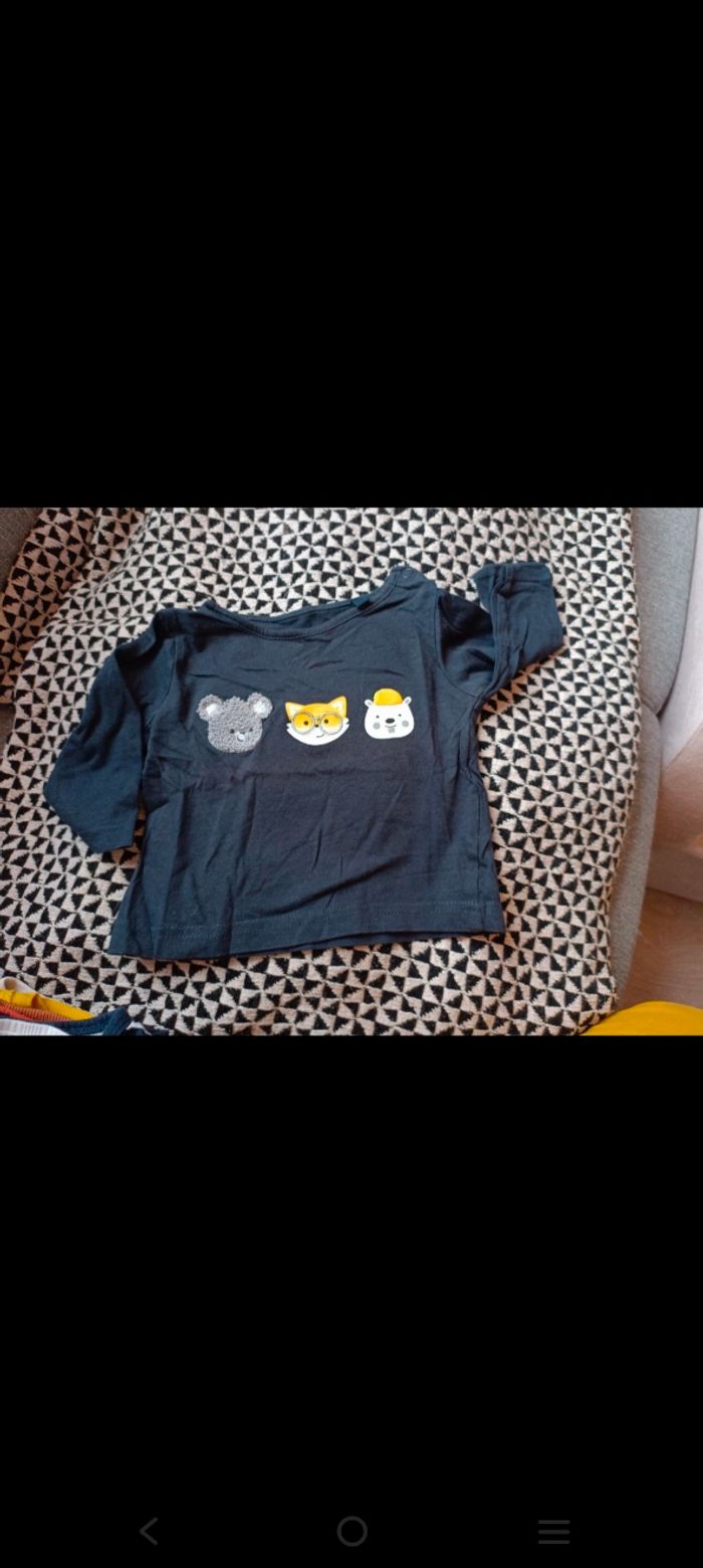 Lot de 9 t-shirts à manches longues 6 mois - photo numéro 9