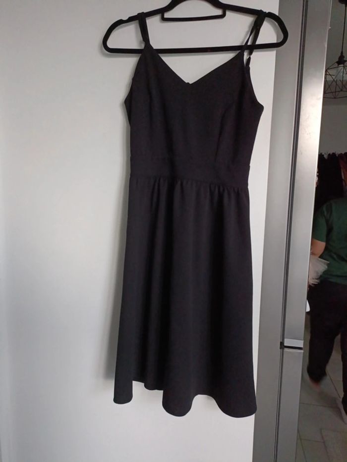 Robe midi noire bretelles dos nu élégante Gémo – Taille 36