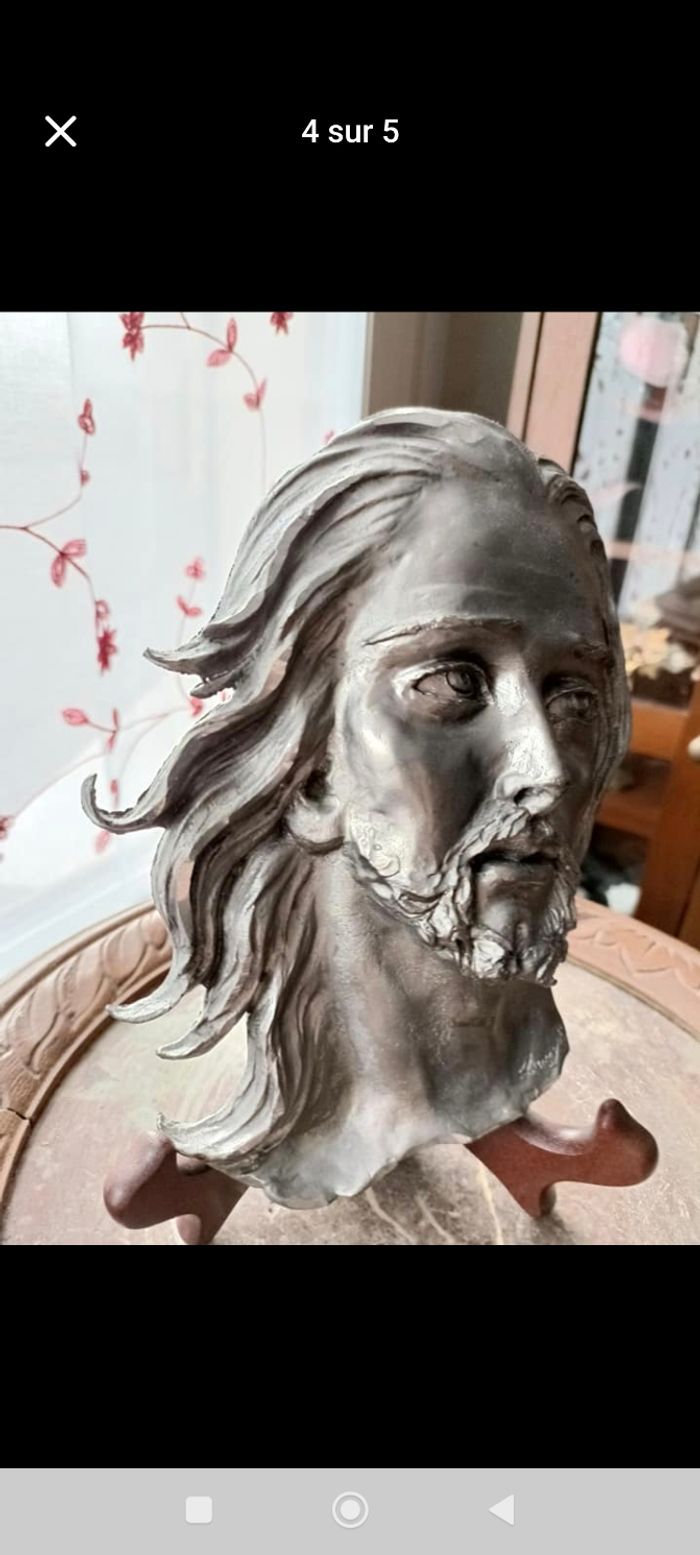 Jésus-Christ en étain - photo numéro 4