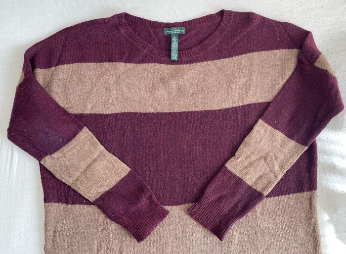 Pull rayé en laine Ralph Lauren - Lauren Jeans Co. - photo numéro 5
