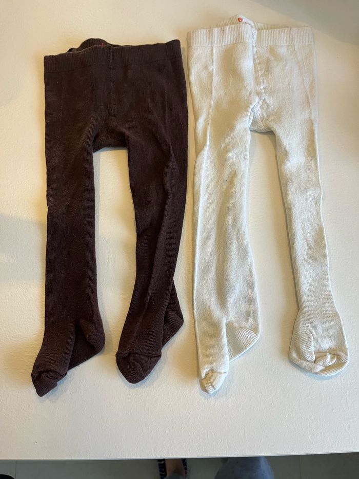 Lot de 2 collants chauds 86/92 cm