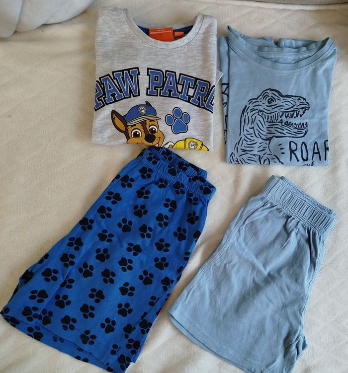 Lot de deux pyjamas shorts garçon 6 ans