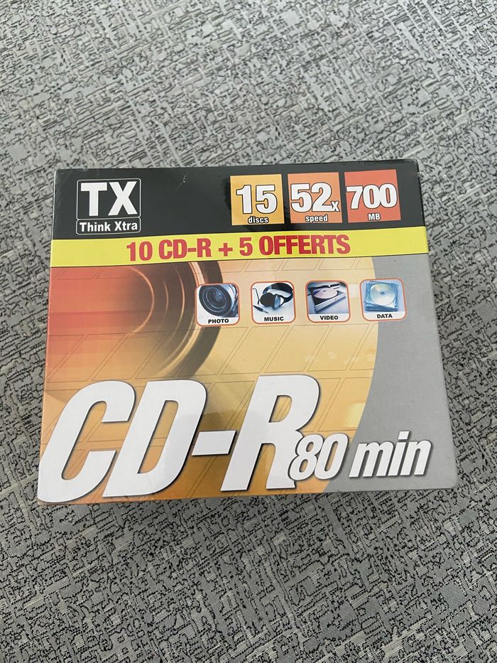 Lot de 15 CD-R vierges