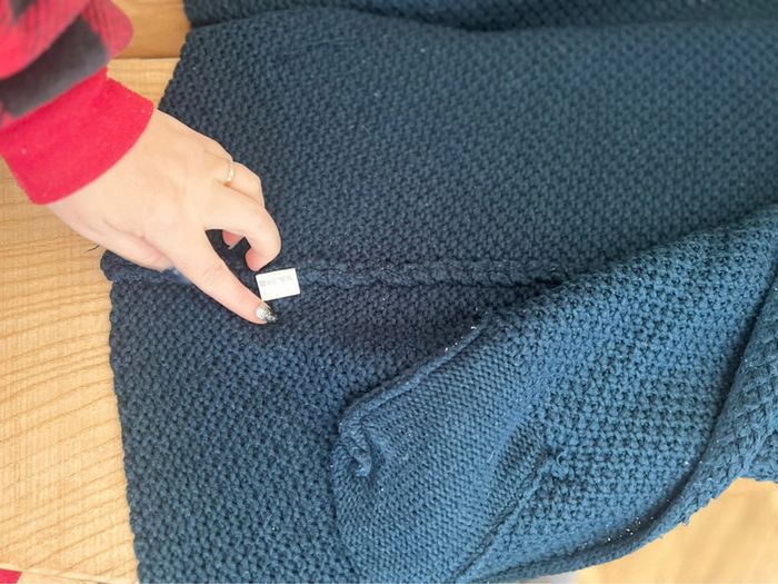 Gilet hiver it hippie femme bleu marine oversize long T.U S M 36 38 40 - photo numéro 4