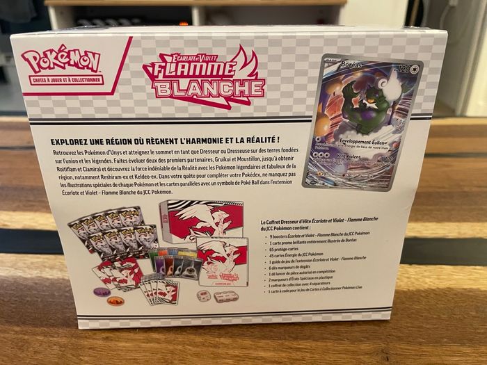 Pokémon - Coffret Dresseur d'Élite (ETB) EV10.5 Flamme Blanche Neuf FR - photo numéro 2