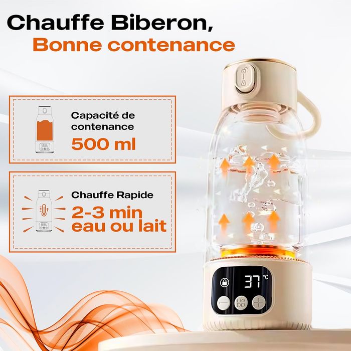 NEUF - Lot Chauffe Biberon Nomade BravePetit + Accessoires (Boîte doseuse / Brosse) - photo numéro 7