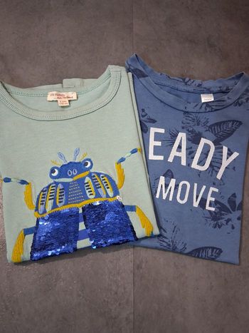 Lot, de 2t-shirts manches courtes, 5ans 110cm