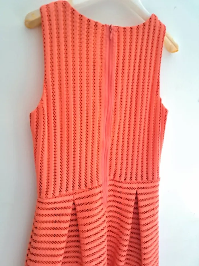 Robe corail Orchestra - taille 14 ans 164cm - été cocktail occasions - photo numéro 3