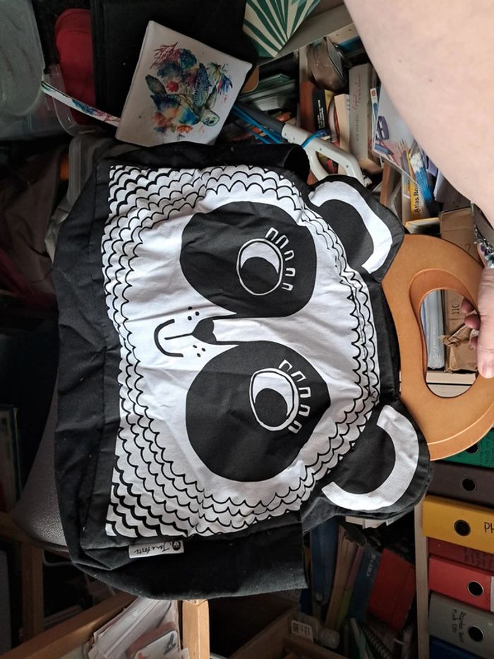 Sac cabas fourre tout panda - photo numéro 2