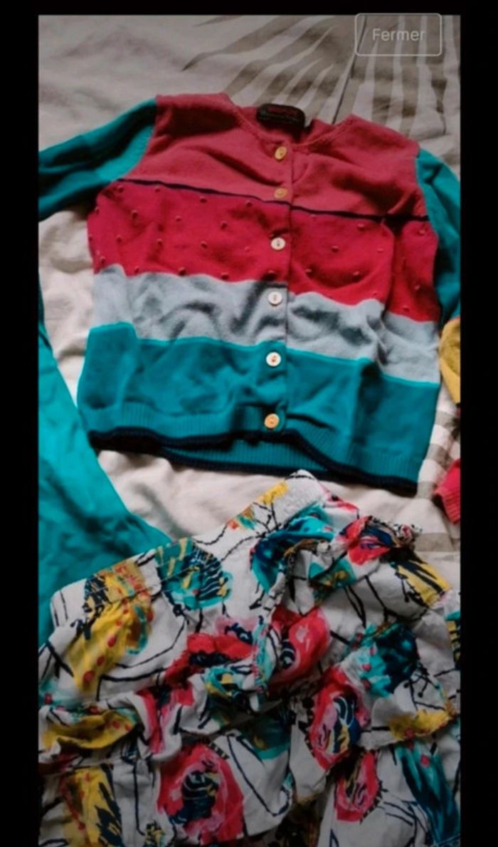 Ensemble tenue catimini jupe gilet tee shirt - photo numéro 2