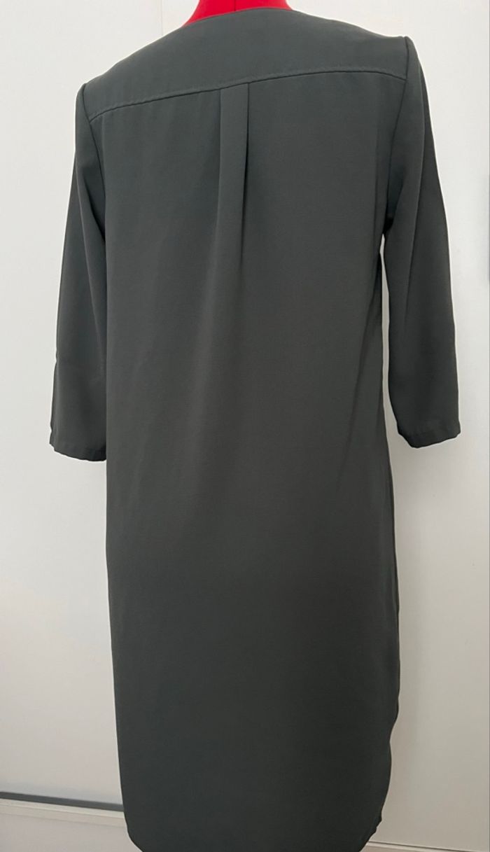 Robe droite manches 3/4 mois grise Camaïeu - photo numéro 3