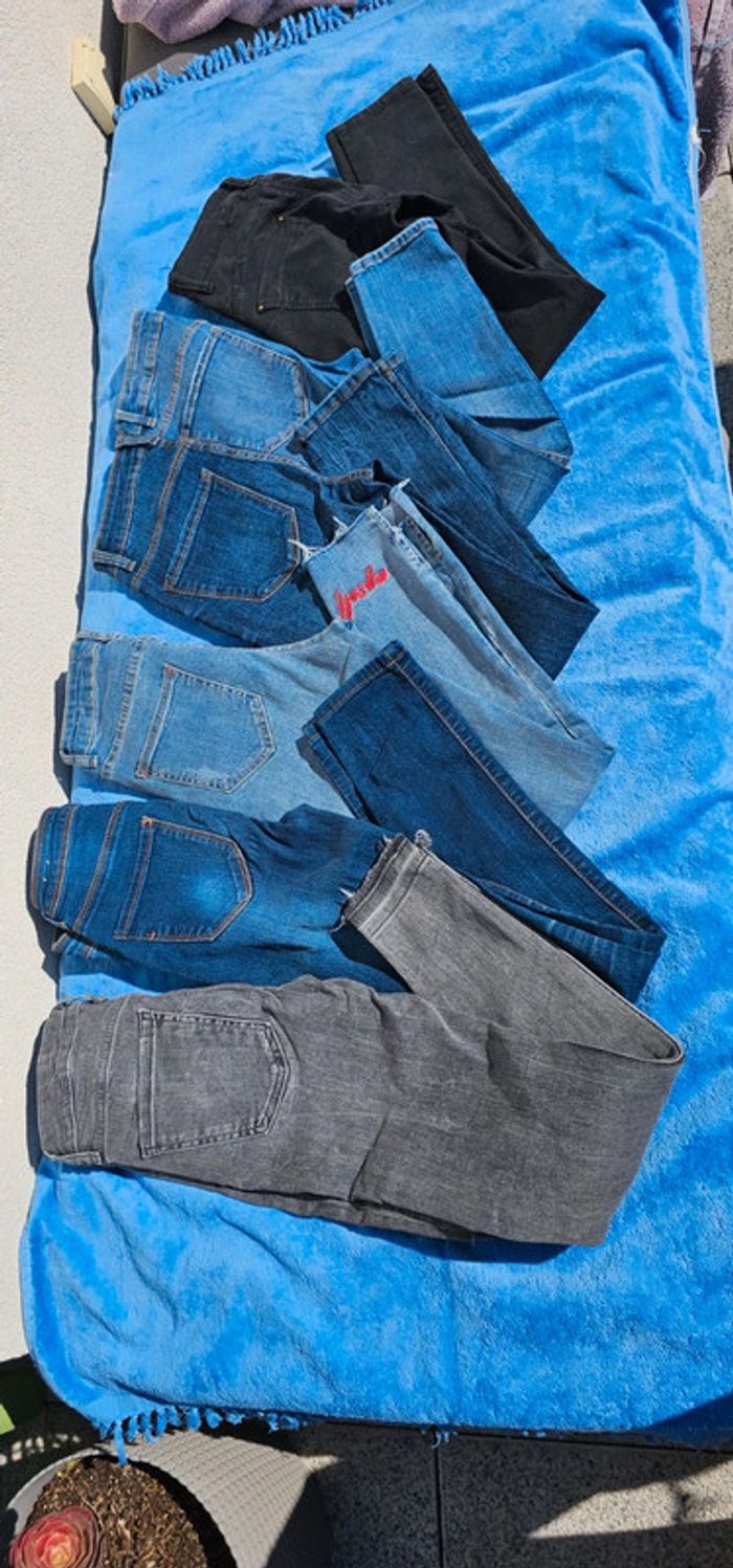 Lot de 6 jean Zara Bershka Stradivarius taille 34