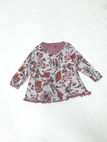 Blouse manches longues fleurs Orchestra 12 mois