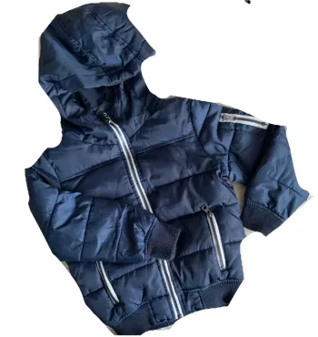 Doudoune à capuche légère bleu marine garçon 6 ans