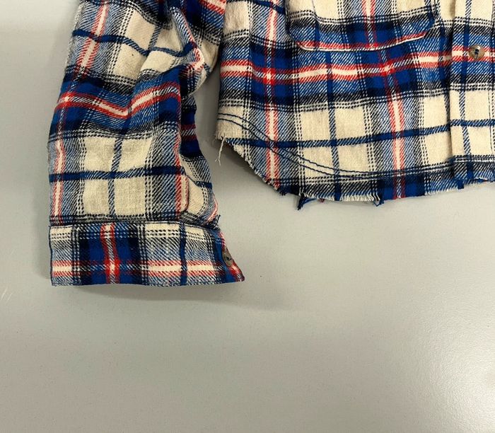 Chemise courte Zara 9 ans à carreaux - photo numéro 4