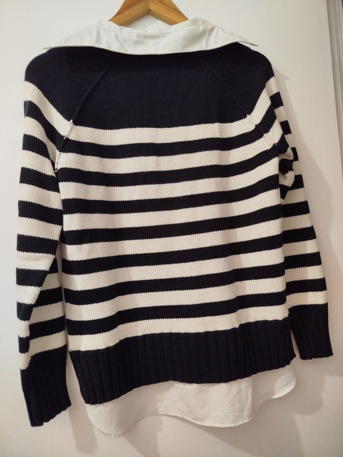 Pull femme Ralph Lauren blanc et noir - photo numéro 2