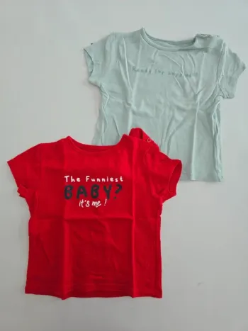 Lot de 2 tee shirts manches courtes