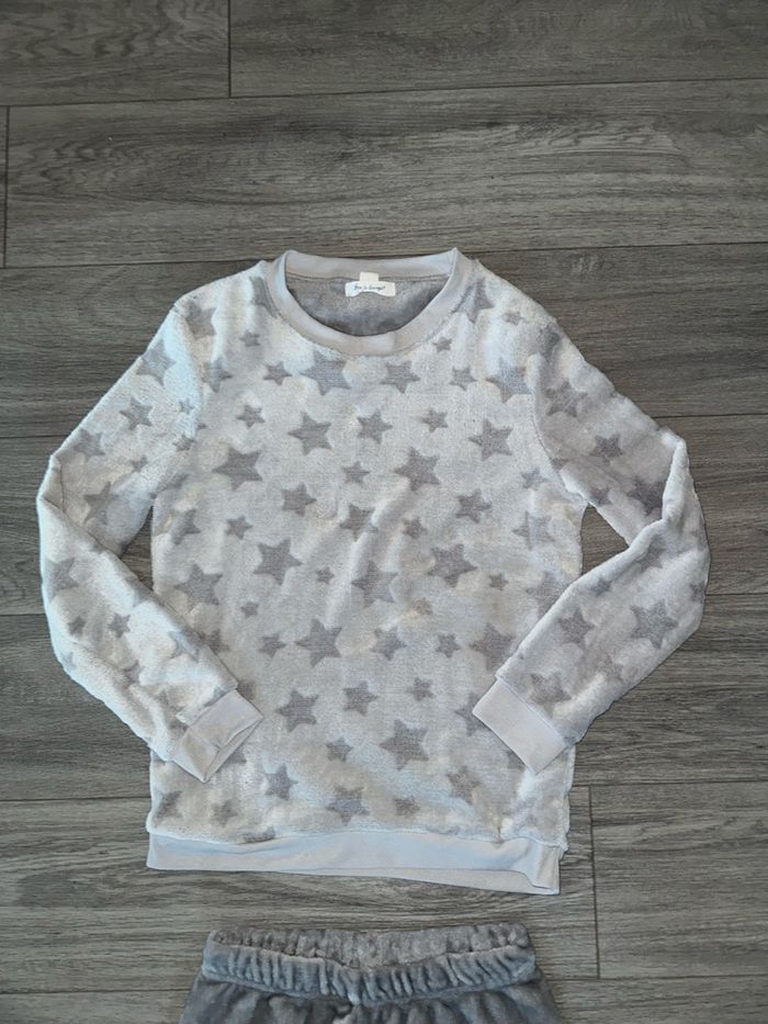 Ensemble pyjama polaire pilou étoiles gris Primark TS 38/40 - photo numéro 5
