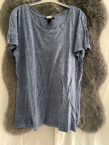 t-shirt H&m bleu taille L