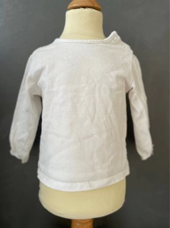 Tee shirt manche longue blanc