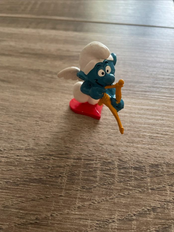 Figurine Vintage Schtroumpf Cupidon Peyo Schleich 1980