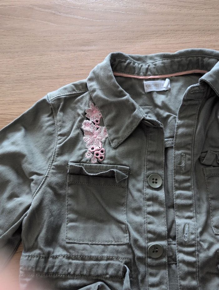 Veste kaki a boutonné - photo numéro 3