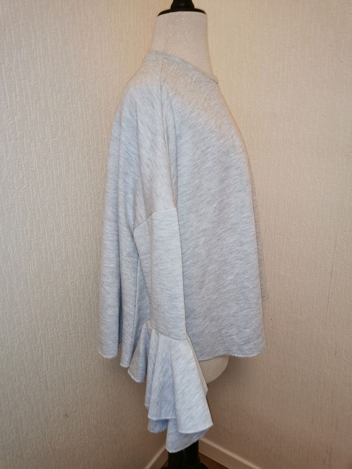 Sweat gris clair manches flares Primark - photo numéro 5