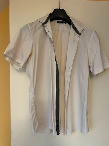 Chemise homme manches courtes blanc