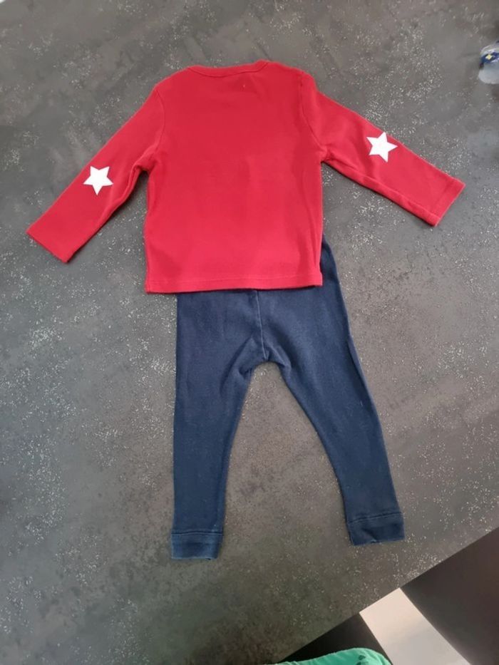Ensemble legging + tee shirt manches longues Petit Bateau en 18 mois - photo numéro 3