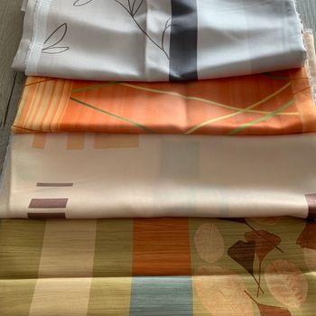 Lot de 4 coupons de tissu