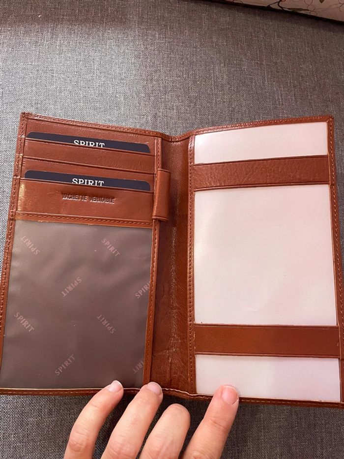 Portefeuille marron neuf en cuir,  Spirit - photo numéro 2