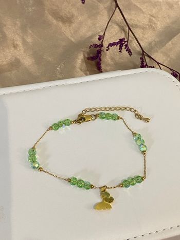 Bracelet boheme verte