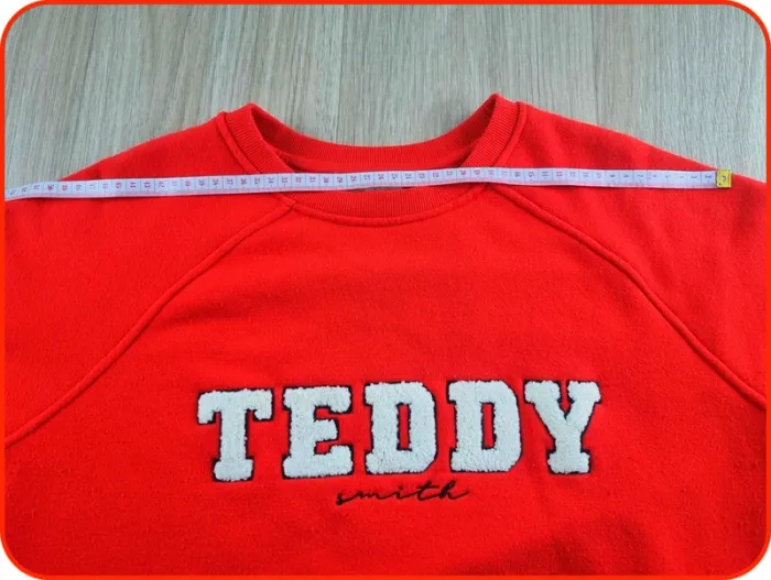 Pull a coll rond Teddy Smith rouge/blanc Homme Taille M - photo numéro 4