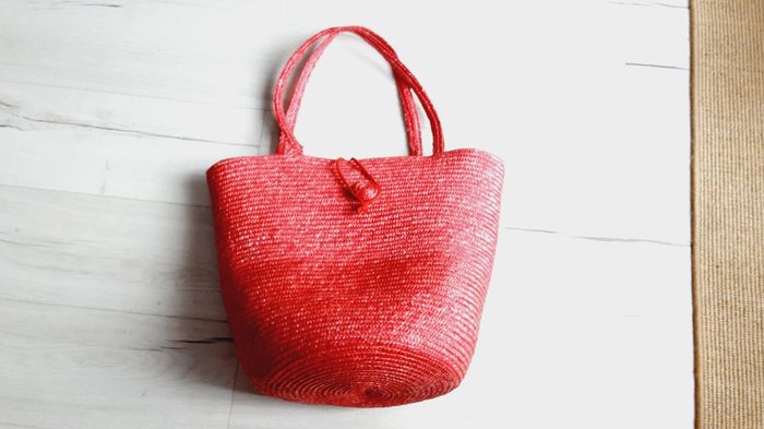 Grand Sac fuschia de plage 40 cm de haut