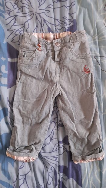 Pantalon velours polaire