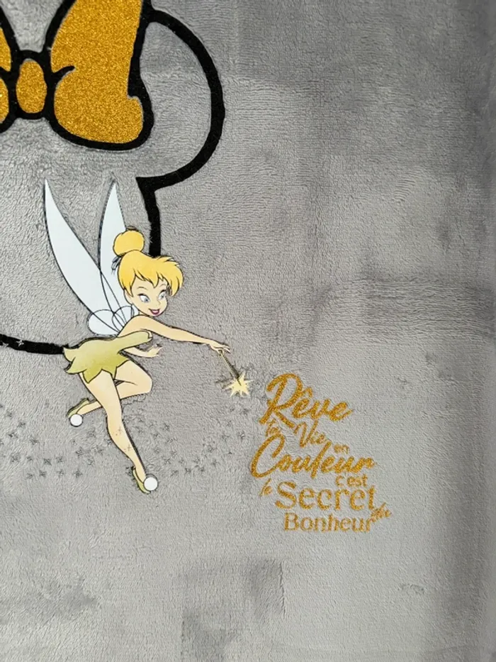 Couverture a capuche personnalisée Disney Fée Clochette neuf - photo numéro 6
