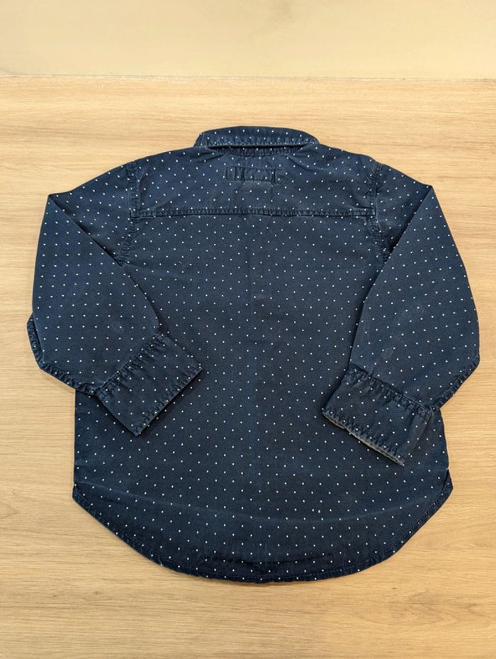 Chemise marine à pois H&M - photo numéro 2