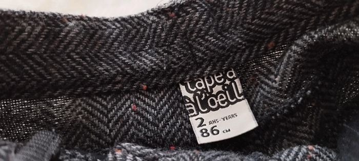 Short fille chevrons noir/gris Tape à l'Oeil 2 ans - photo numéro 4