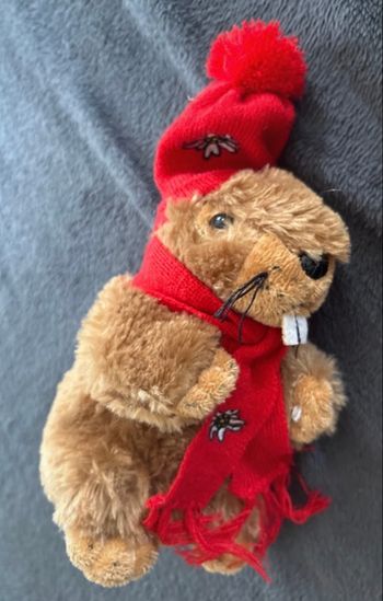 Peluche sonore marmotte 