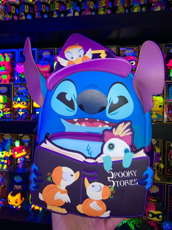 Loungefly Stitch Spooky Stories Glow In The Dark