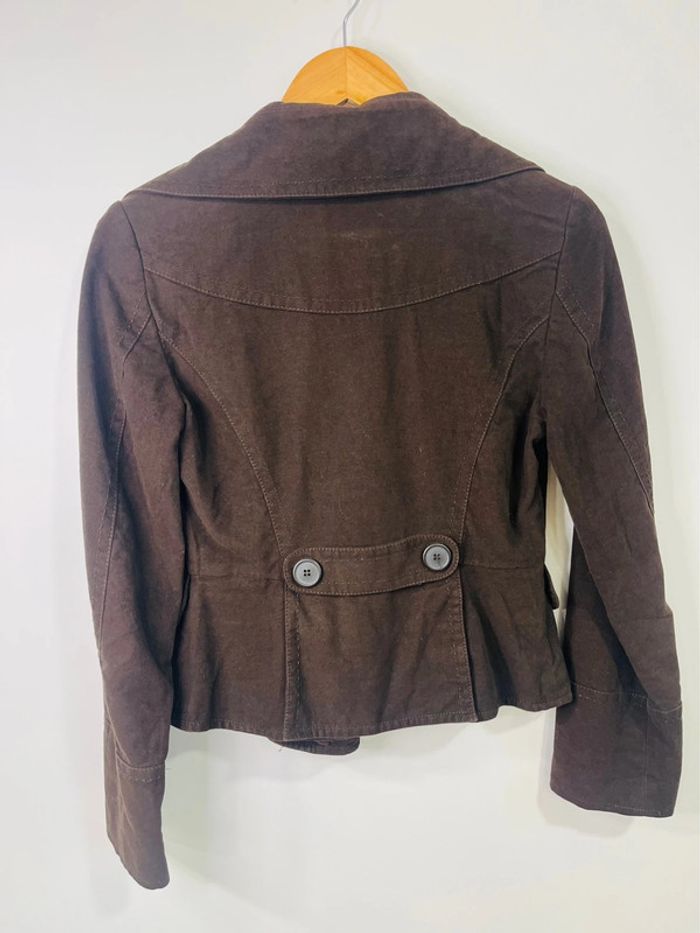 blazer marron mango taille 38 - photo numéro 2