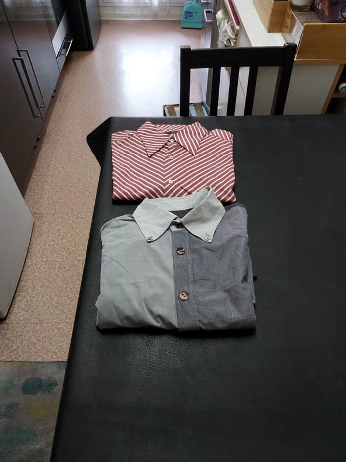 Lot de 2 chemises ML homme XL - photo numéro 12