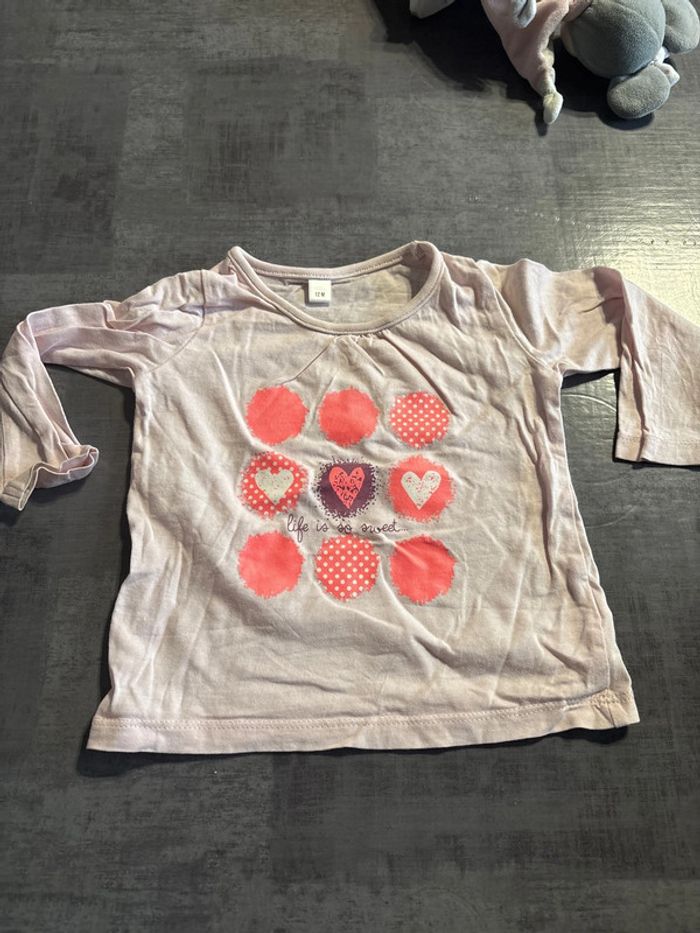 Haut manche longue 12 mois