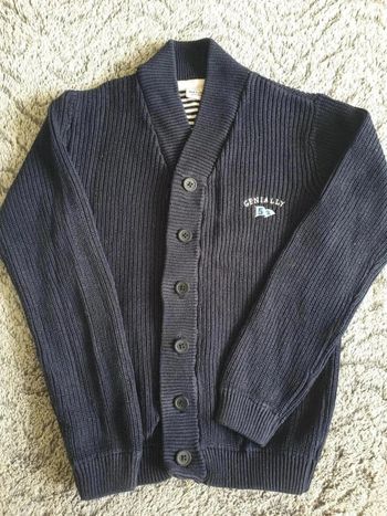 Tres beau gilet en maille marine 12 ans Tape à l'œil