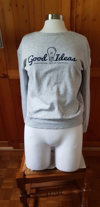 Sweat col rond clockhouse mixte