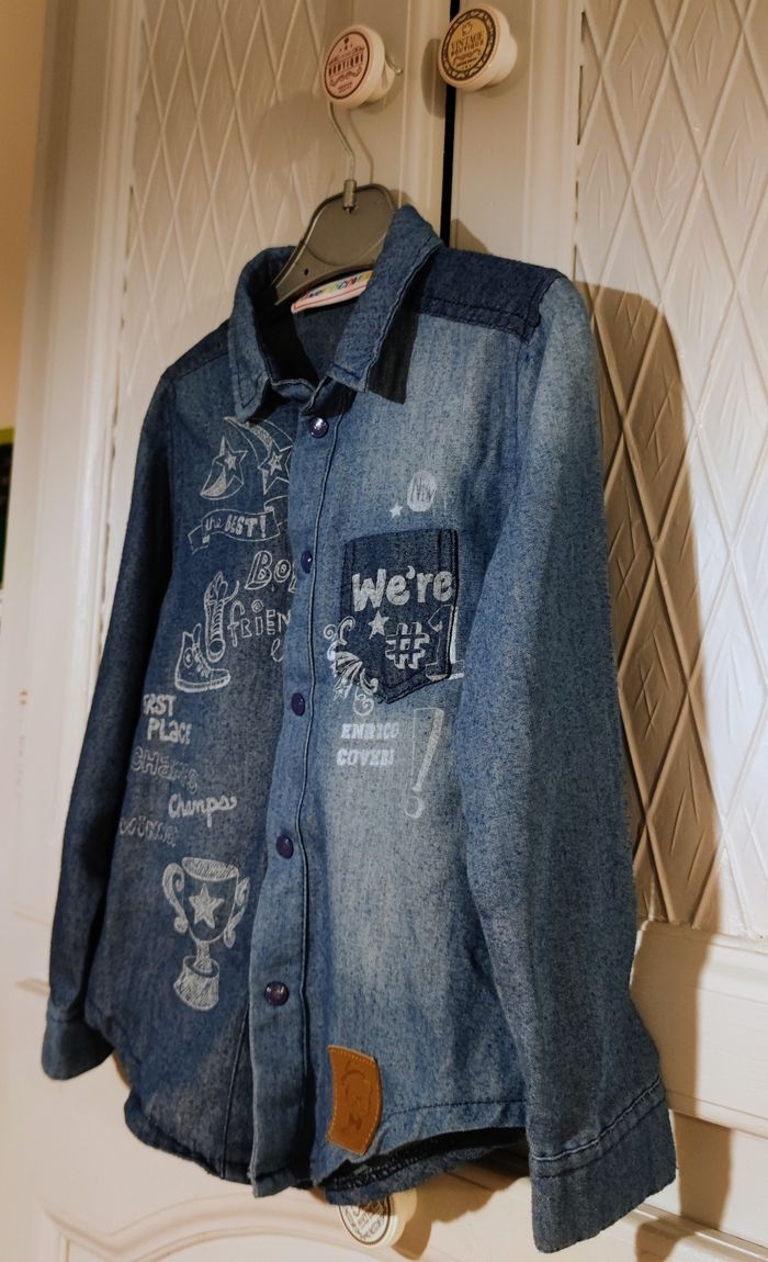 Chemise 🌿 en jeans 🐦 légère et chic ✨ 3 ans 🧸 - photo numéro 3