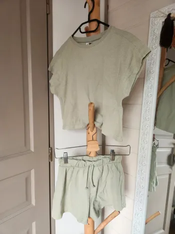 Ensemble nid d'abeille zara