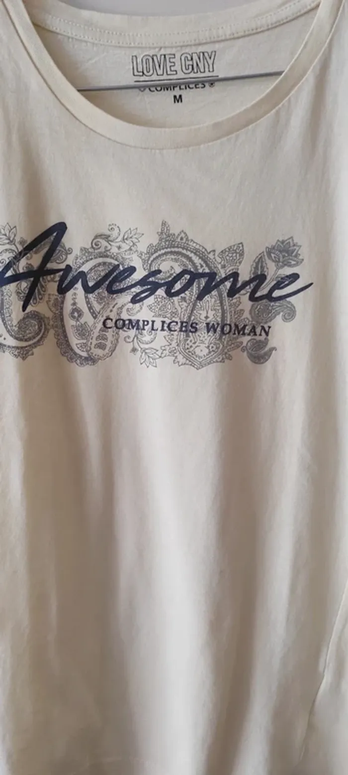 💐T-shirt manches courtes - Complice - taille M - Très bon état 💐 - photo numéro 2
