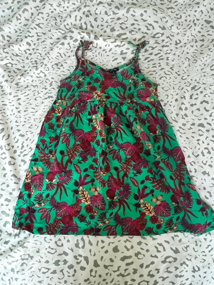 Robe Fleuris Verte Kiabi